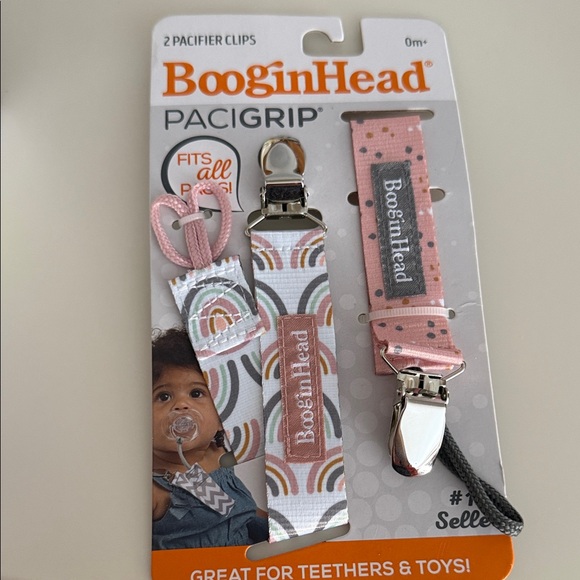 Pink Pacifier Clips - Picture 1 of 1